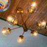 Lustre Moderno Pendente Nitrolux Pa-02 Dourado 6 Lampadas - 1