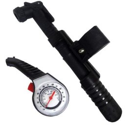 Kit Bomba de Ar e Manômetro para Bicicleta Bel Fix - 1