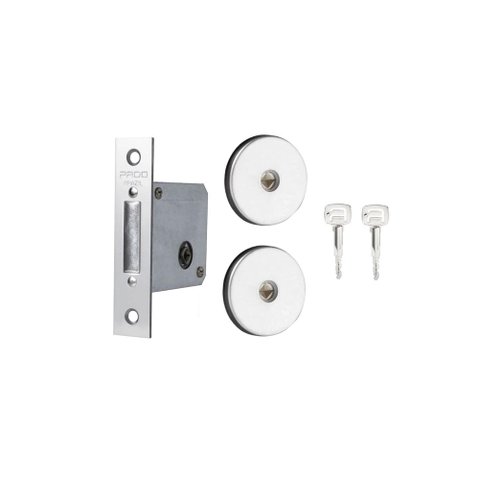 Fechadura Pado Auxiliar Tetra 1000 Roseta Redonda Cor Cromado