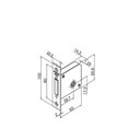 Ver imagem 2 de Fechadura Pado Auxiliar Tetra 1000 Roseta Redonda Cor Cromado