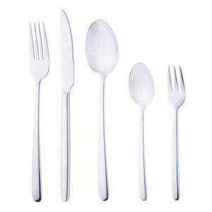 Faqueiro com 30 Peças de Aço Inox Viena Prata
