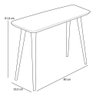 Kit Mesa De Apoio Mesa Lateral Sala De Estar Quartzo Pés Palito B01 Carvalho Off White - Lyam - 7