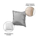 Ver imagem 3 de Kit 3 Almofadas Decorativas Bali Linho Cinza