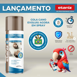 Kit 2 Adesivo Plastico Pvc Cola Cano Água Fria Etaniz 250ml - 5