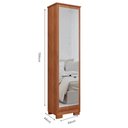 Ver imagem 4 de Sapateira Espelho 184x44x40 Porta 6 Prateleiras Mdf Cinamomo