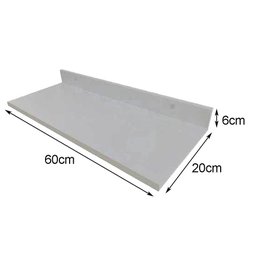 Trio Prateleira Mdf Branco Tx 60x20x6cm Prtbr010 - 4