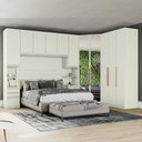 Ver imagem 2 de Quarto Casal 11 Portas 6 Gavetas Canto com Espelho Areia