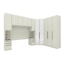 Ver imagem 1 de Quarto Casal 11 Portas 6 Gavetas Canto com Espelho Areia