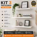 Ver imagem 4 de Kit 3 Prateleiras MDF Branco 60x20cm com Suporte Invisível por Quê?