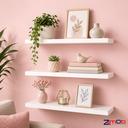 Ver imagem 2 de Kit 3 Prateleiras MDF Branco 60x20cm com Suporte Invisível por Quê?