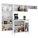 Ver imagem 3 de Cozinha de Aço Compacta Diamante 10 Portas 1 Gaveta Branco 818425 - Telasul