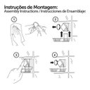 Ver mais imagens de Gancho Multiuso Plástico com Ventosa Forte Preto Future