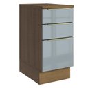 Ver imagem 1 de Balcão de Cozinha 40 cm 3 Gavetas Rustic/Cinza Lux Madesa