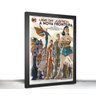 Quadro Decorativo Poste Liga Da Justiça Nova Fronteira Retro - 1