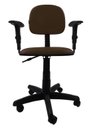 Ver imagem 2 de Cadeira Secretaria Giratoria Polo com Braco Regulavel - Couro SinteticoCorano - Marrom