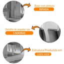 Ver imagem 2 de Mesa Olímpia 120cm Mdf Canto Reto com 4 Cadeiras Carol