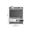 Ver imagem 2 de Home P/ Tv até 65 Pol Jade Ripada 150x183cm Fendi/havana - Caemmun