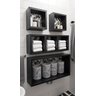 Nicho Organizador Prateleira Mdf para Decoração Kit 04 Peças - Preto Tx - 1