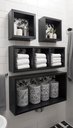 Ver imagem 1 de Nicho Organizador Prateleira Mdf para Decoração Kit 04 Peças - Preto Tx