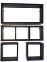 Ver imagem 2 de Nicho Organizador Prateleira Mdf para Decoração Kit 04 Peças - Preto Tx