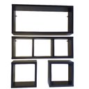 Ver imagem 2 de Nicho Organizador Prateleira Mdf para Decoração Kit 04 Peças - Preto Tx