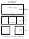 Ver imagem 3 de Nicho Organizador Prateleira Mdf para Decoração Kit 04 Peças - Preto Tx