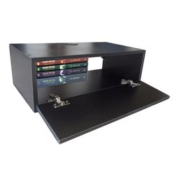 Nicho Retangular Com Porta Preto Em Mdf - 1