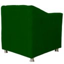 Ver imagem 4 de Poltrona Decorativa Tillak Tilla em Suede para Sala de Estar, Consultório e Recepção - Verde
