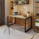 Ver imagem 1 de Mesa Diretor 150x70x75cm Yon YOME7150 Vermont Oak - Est.Preta