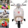 Moto Scooter Eletrica Infantil Zippy Toys Vespa Gts 6v Branca - 4