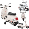 Moto Scooter Eletrica Infantil Zippy Toys Vespa Gts 6v Branca - 2