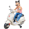 Moto Scooter Eletrica Infantil Zippy Toys Vespa Gts 6v Branca - 1