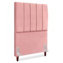 Ver imagem 1 de Cabeceira Solteiro 90 Cm com Frame Carla Suede Rosa Artte