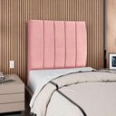 Ver imagem 2 de Cabeceira Solteiro 90 Cm com Frame Carla Suede Rosa Artte