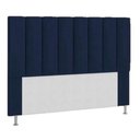 Ver imagem 1 de Cabeceira Estofada Cama Box Casal 140 Cm Azul Marinho