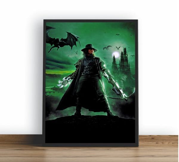 Quadro Decorativo Poste Hellsing Classico Gargula Retro Madeiramadeira 1052