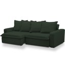 Ver imagem 2 de Sofá Retrátil Reclinável para Sala de Estar Living 195cm Vêneto F04 Veludo Verde - Lyam Decor