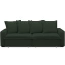 Ver imagem 7 de Sofá Retrátil Reclinável para Sala de Estar Living 195cm Vêneto F04 Veludo Verde - Lyam Decor