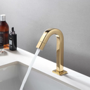 Ver imagem 3 de Torneira Banheiro Cuba Bica Baixa Tube Dourada Lavatório:dourada