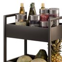 Ver imagem 5 de Carrinho Organizador Fruteira 3 Prateleiras Industrial Liss M24 Preto/preto - Mpozenato