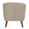 Poltrona Dekorien Tamara Mescla Bege Decoração Alto Acabamento - 4