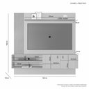 Ver imagem 2 de Painel para TV ate 65 Polegadas Preciso JCM Movelaria Off White/Cinamomo