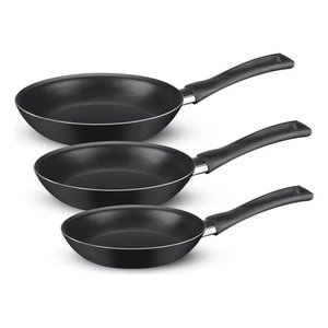 Kit 3 Frigideiras Basic Ø18/ø20/ø24 Preto - Rochedo