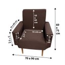 Ver imagem 4 de Capa Poltrona Sala.:rosa Claro