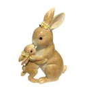 Ver imagem 1 de Escultura Coelha Mamae com Filhote em Resina