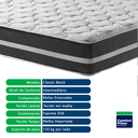 Ver imagem 2 de Colchão Solteirão Classic Black Mola Ensacada Comfort Prime 128x22x188