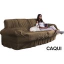 Ver imagem 4 de Capa Para Sofá Retrátil E Reclinável 3 Lugares:Caqui