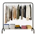 Ver imagem 1 de Cabideiro Roupas Arara de Roupas Loja/quarto Sapateira:preto