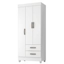 Ver imagem 2 de Guarda Roupa Solteiro com 3 Portas Vidigal Branco