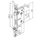 Ver imagem 2 de Fechadura Pado Concept 409-40 Interna Roseta Quadrada Preta